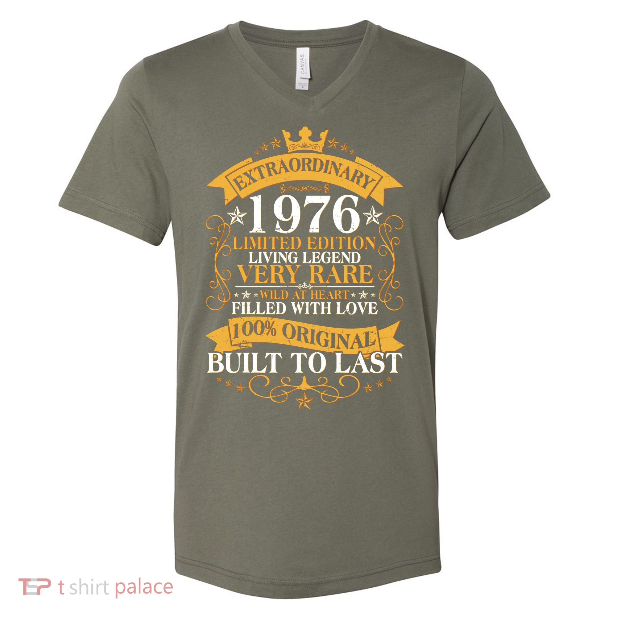 50th Birthday Extraordinary 1976 Limited Edition Living Legend Very Rare  V-Neck T-Shirt