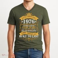 50th Birthday Extraordinary 1976 Limited Edition Living Legend Very Rare  V-Neck T-Shirt thumb 2