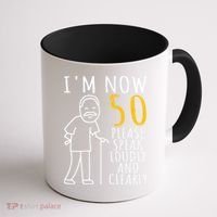 50th Birthday For Him I'm Now 50 Years Old Cool BDay Coffee Mug thumb 1