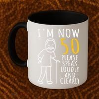 50th Birthday For Him I'm Now 50 Years Old Cool BDay Coffee Mug thumb 2