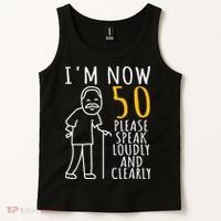 50th Birthday For Him I'm Now 50 Years Old Cool BDay Tank Top thumb 2