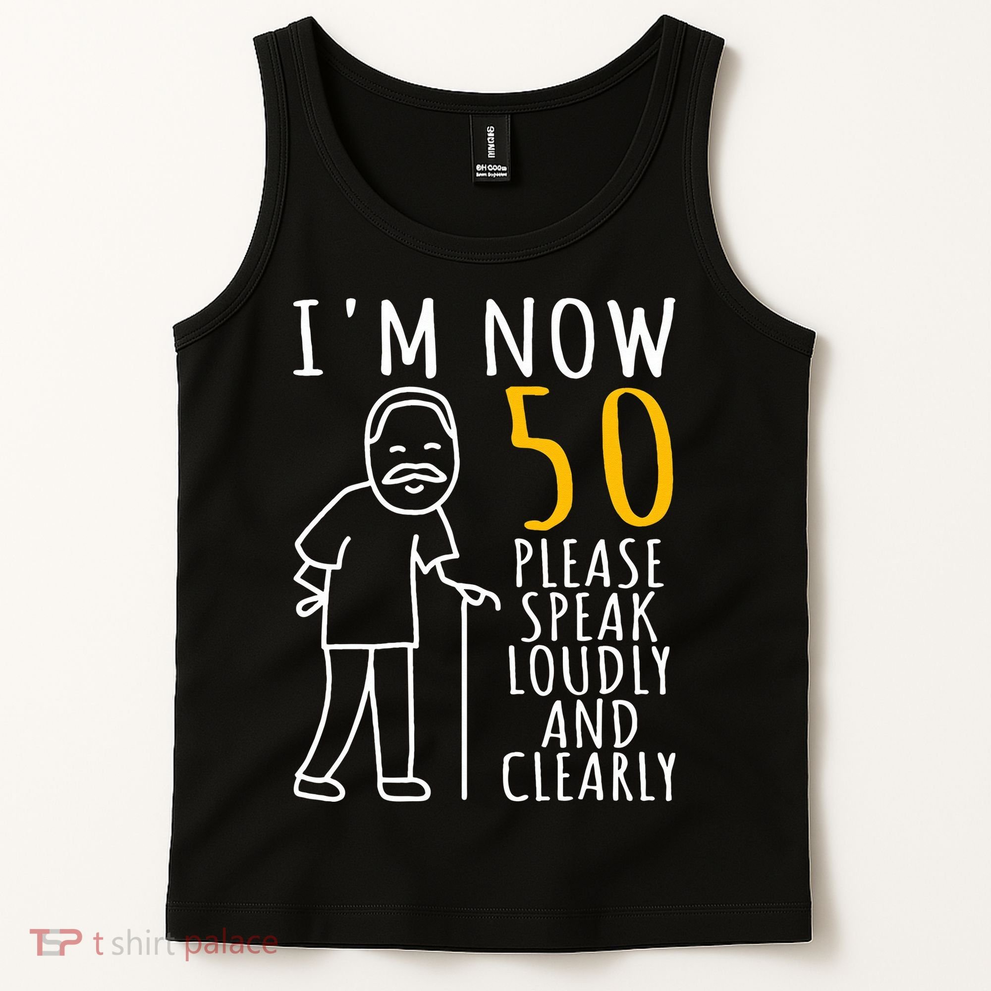 50th Birthday For Him I'm Now 50 Years Old Cool BDay Tank Top