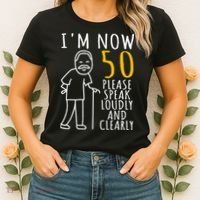 50th Birthday For Him I'm Now 50 Years Old Cool BDay Women's T-Shirt thumb 2