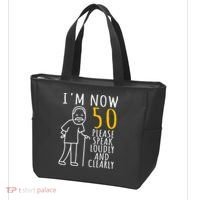 50th Birthday For Him I'm Now 50 Years Old Cool BDay Tote Bag thumb 3