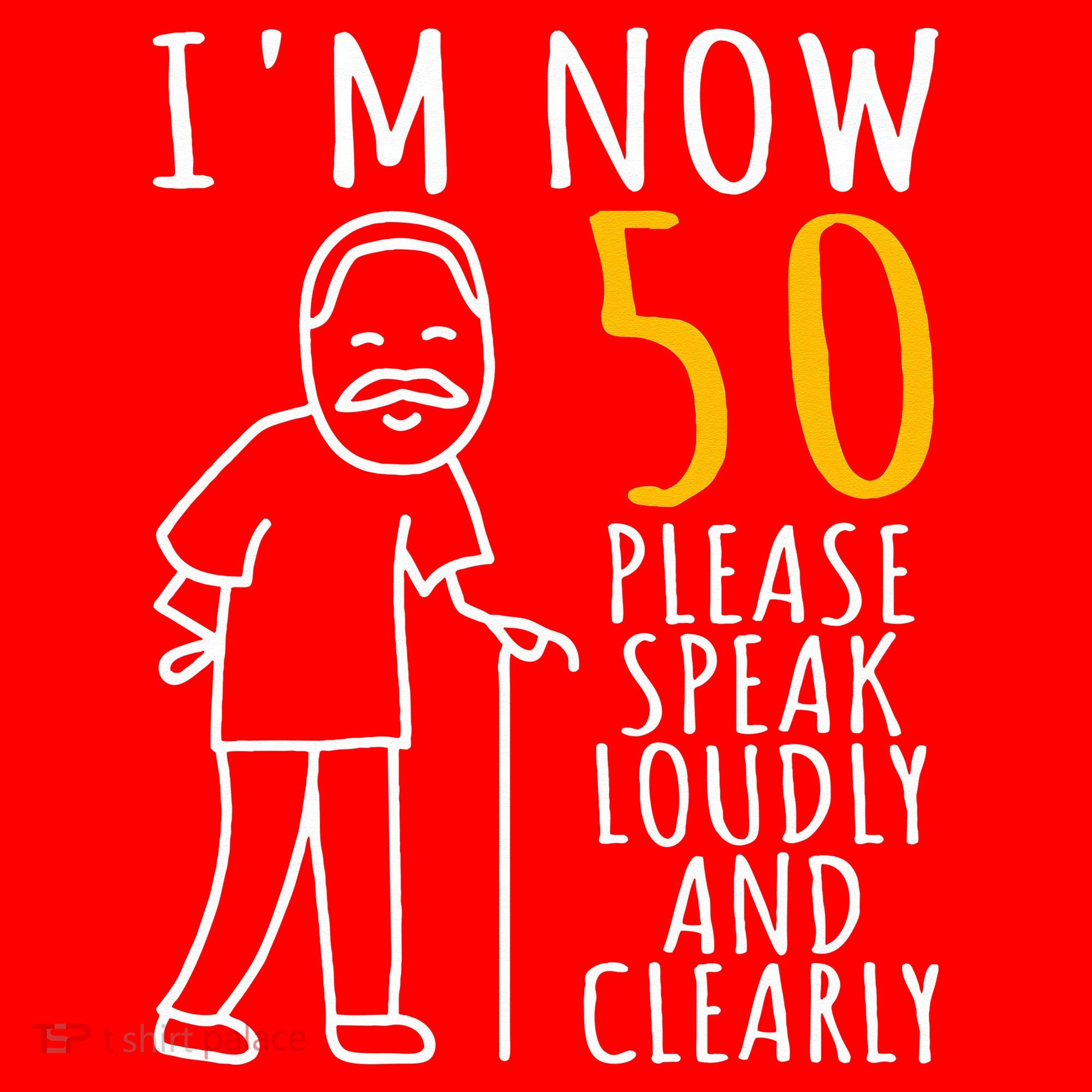 50th Birthday For Him I'm Now 50 Years Old Cool BDay Santa Hat