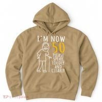 50th Birthday For Him I'm Now 50 Years Old Cool BDay Hoodie thumb 0
