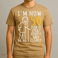 50th Birthday For Him I'm Now 50 Years Old Cool BDay T-Shirt thumb 3