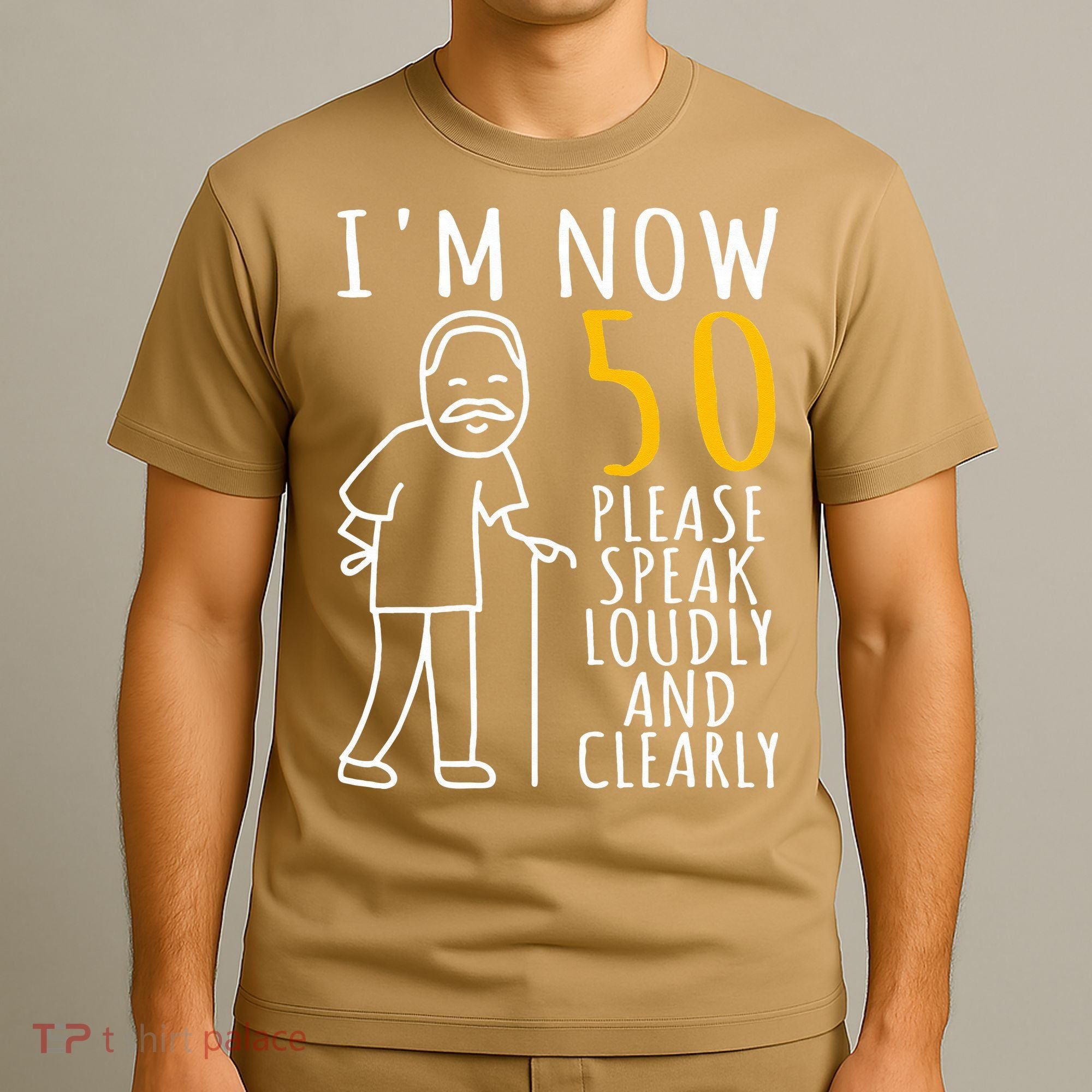 50th Birthday For Him I'm Now 50 Years Old Cool BDay T-Shirt