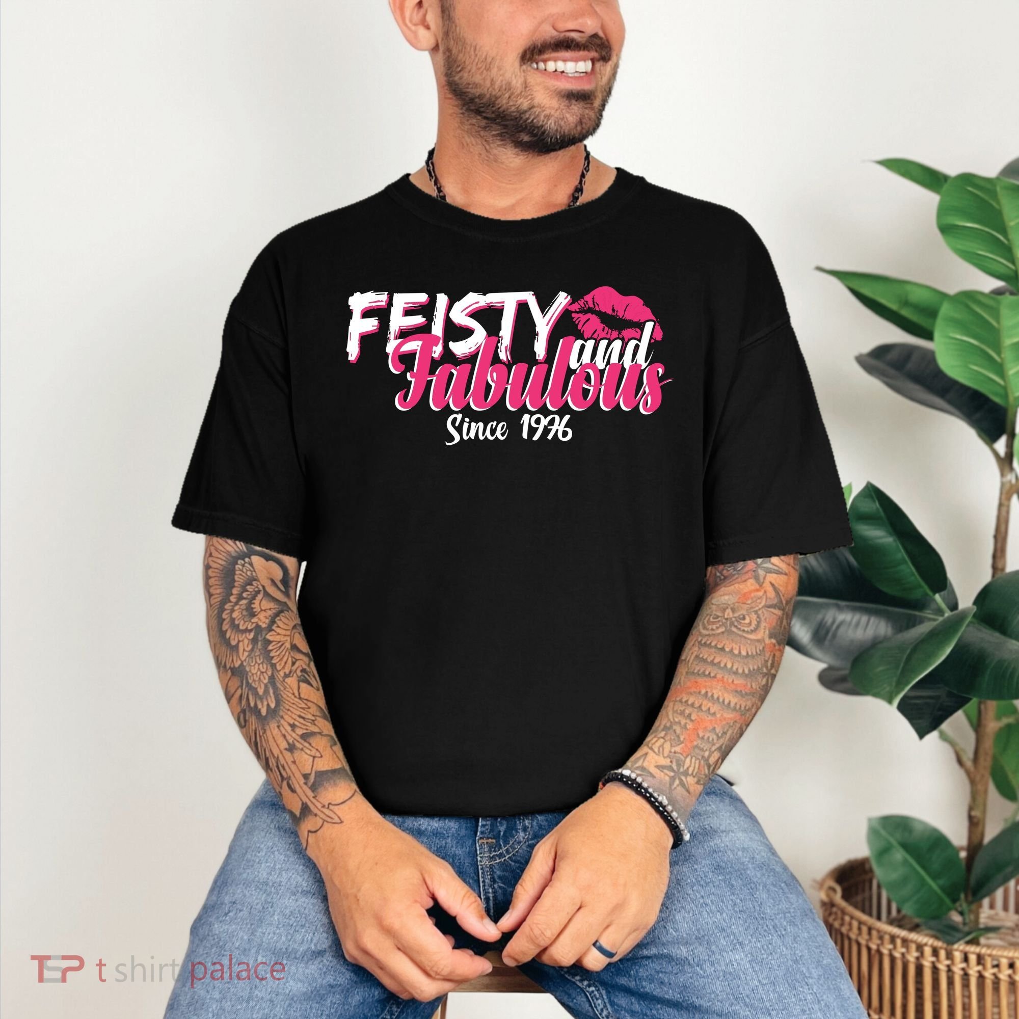 50th Birthday Feisty And Fabulous Since 1976  Comfort Colors T-Shirt