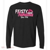 50th Birthday Feisty And Fabulous Since 1976  Comfort Colors Heavyweight Long Sleeve T-Shirt thumb 0