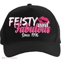 50th Birthday Feisty And Fabulous Since 1976  Five-Panel Snapback Cap thumb 0