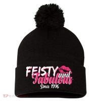 50th Birthday Feisty And Fabulous Since 1976  Pom Pom 12in Knit Beanie thumb 0