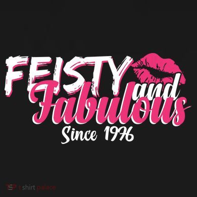 50th Birthday Feisty And Fabulous Since 1976  Tall Hoodie