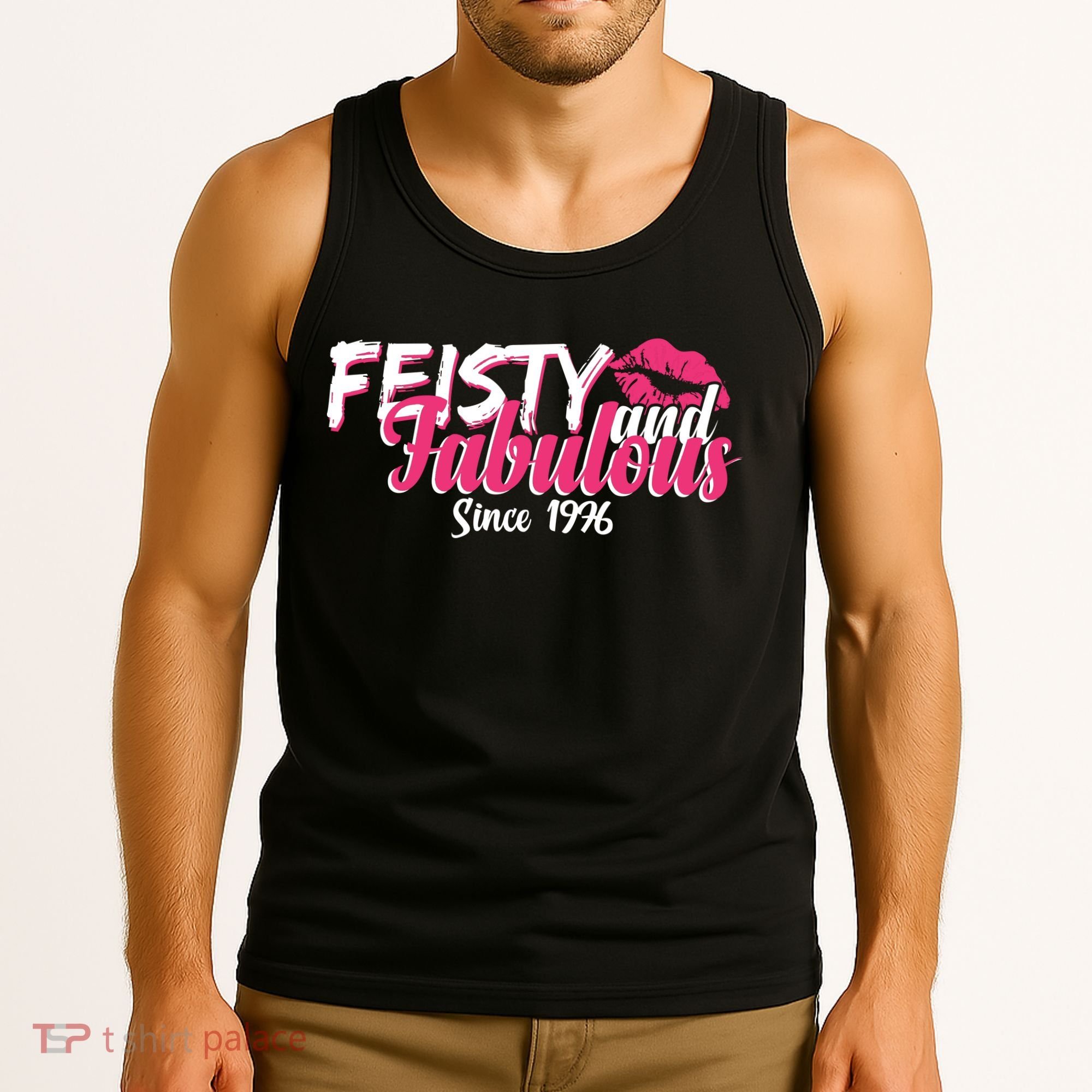 50th Birthday Feisty And Fabulous Since 1976  Tank Top