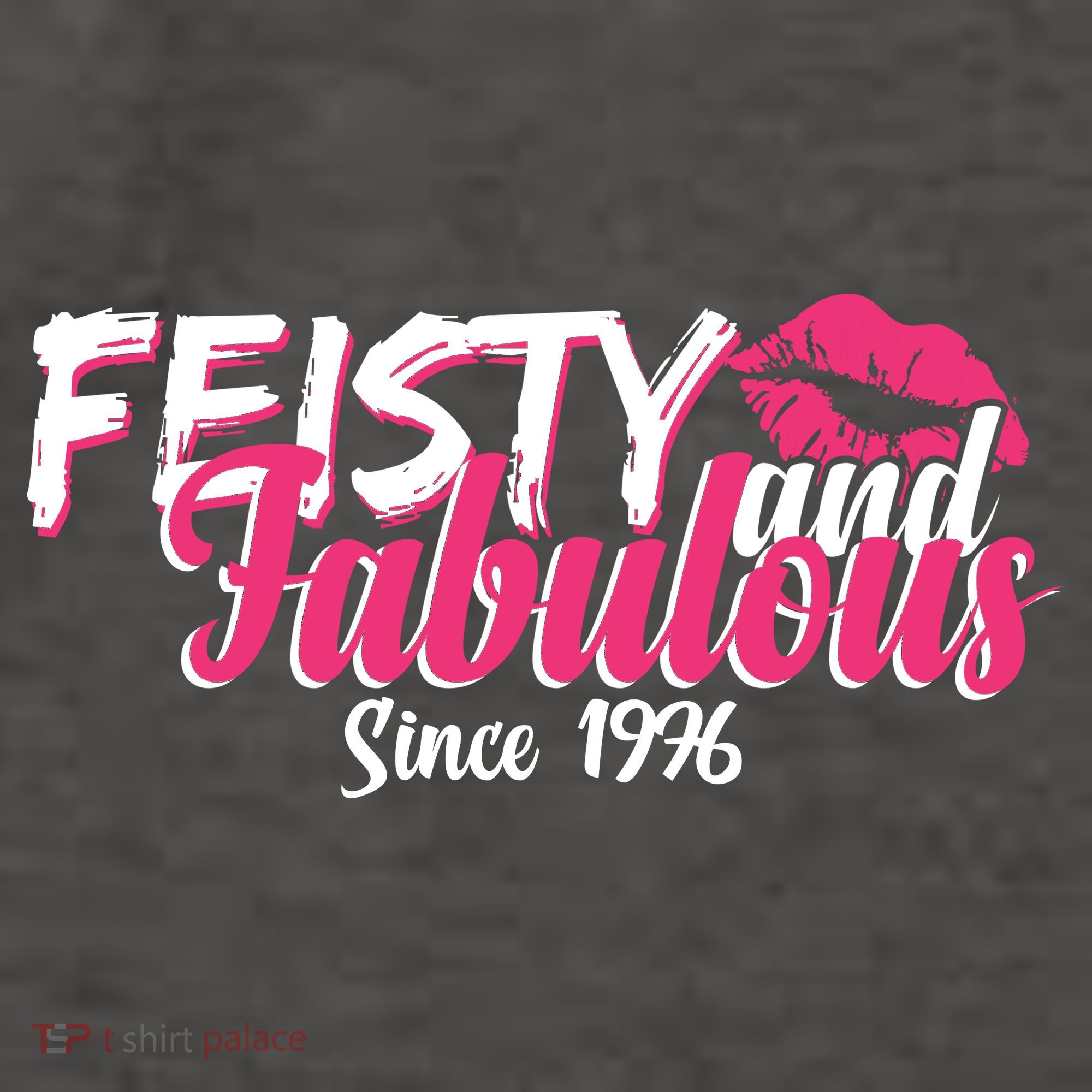 50th Birthday Feisty And Fabulous Since 1976  Vector Backpack