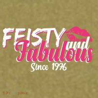 50th Birthday Feisty And Fabulous Since 1976  Garment-Dyed Women's Muscle Tee thumb 6