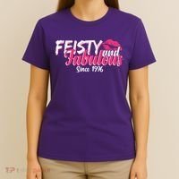 50th Birthday Feisty And Fabulous Since 1976  T-Shirt thumb 4