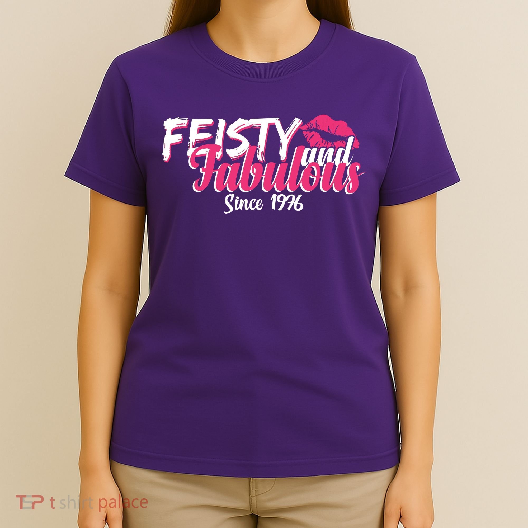 50th Birthday Feisty And Fabulous Since 1976  T-Shirt