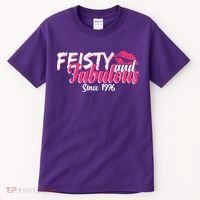 50th Birthday Feisty And Fabulous Since 1976  Tall T-Shirt thumb 0