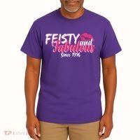 50th Birthday Feisty And Fabulous Since 1976  Tall T-Shirt thumb 2