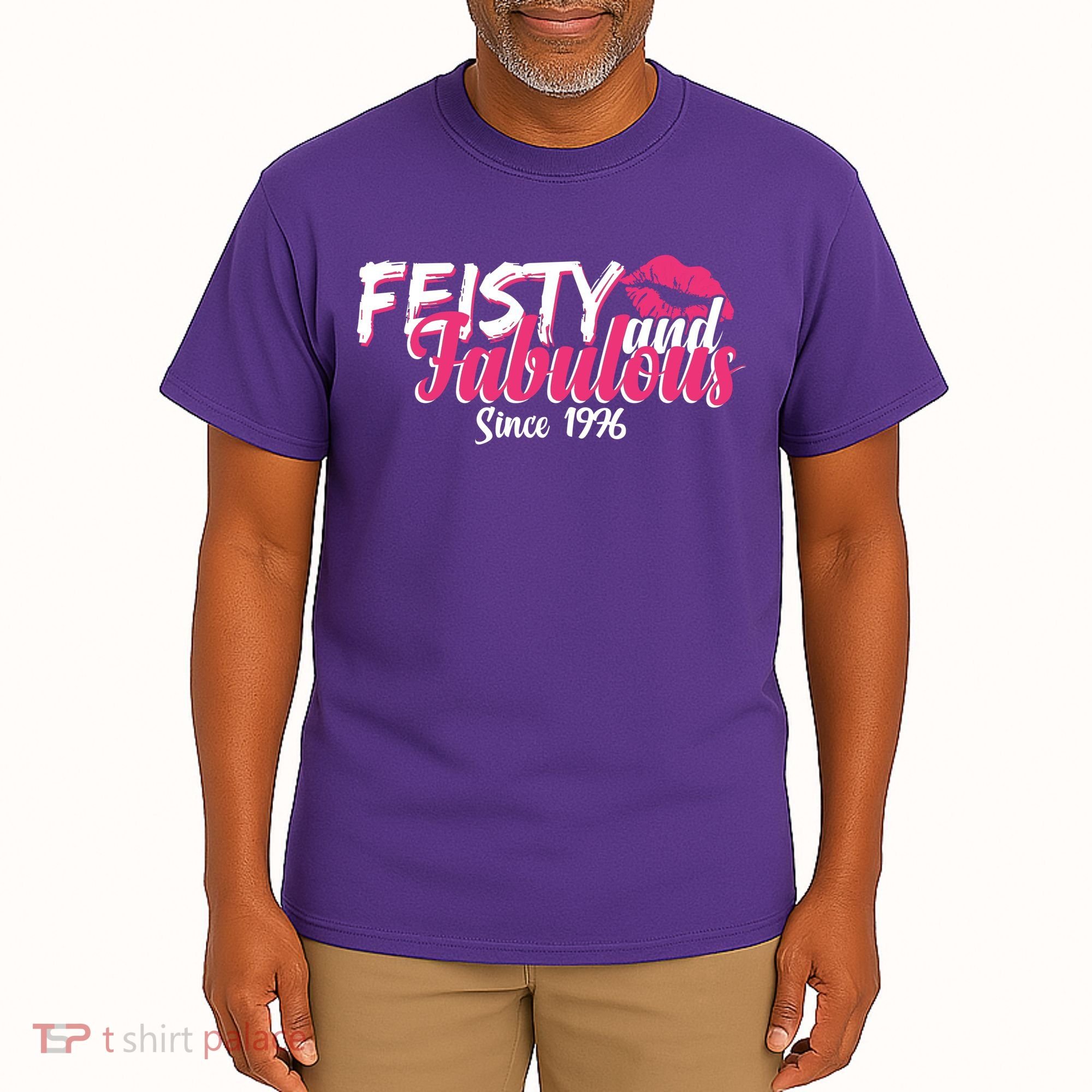 50th Birthday Feisty And Fabulous Since 1976  Tall T-Shirt