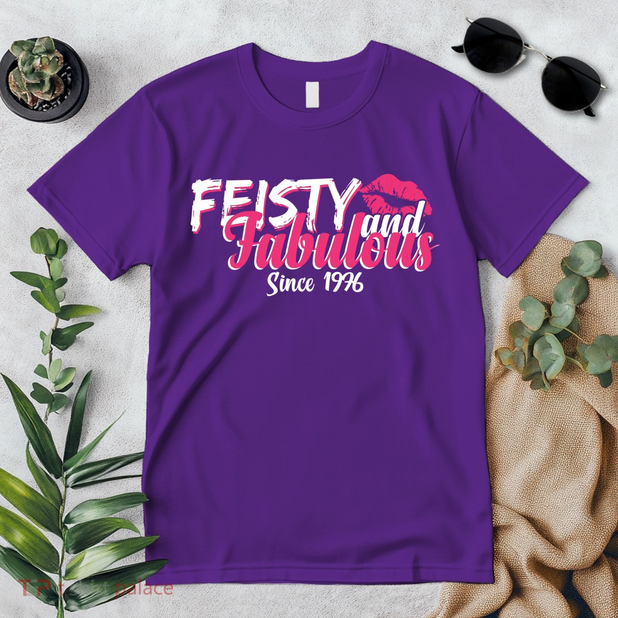 50th Birthday Feisty And Fabulous Since 1976  Premium T-Shirt