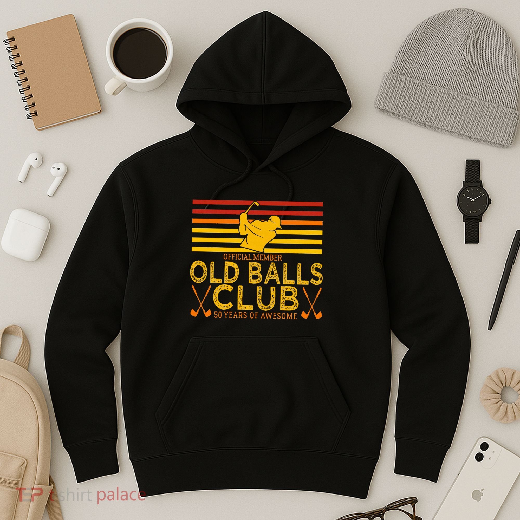 50th Birthday Funny Golf Old Balls Club Member Hoodie