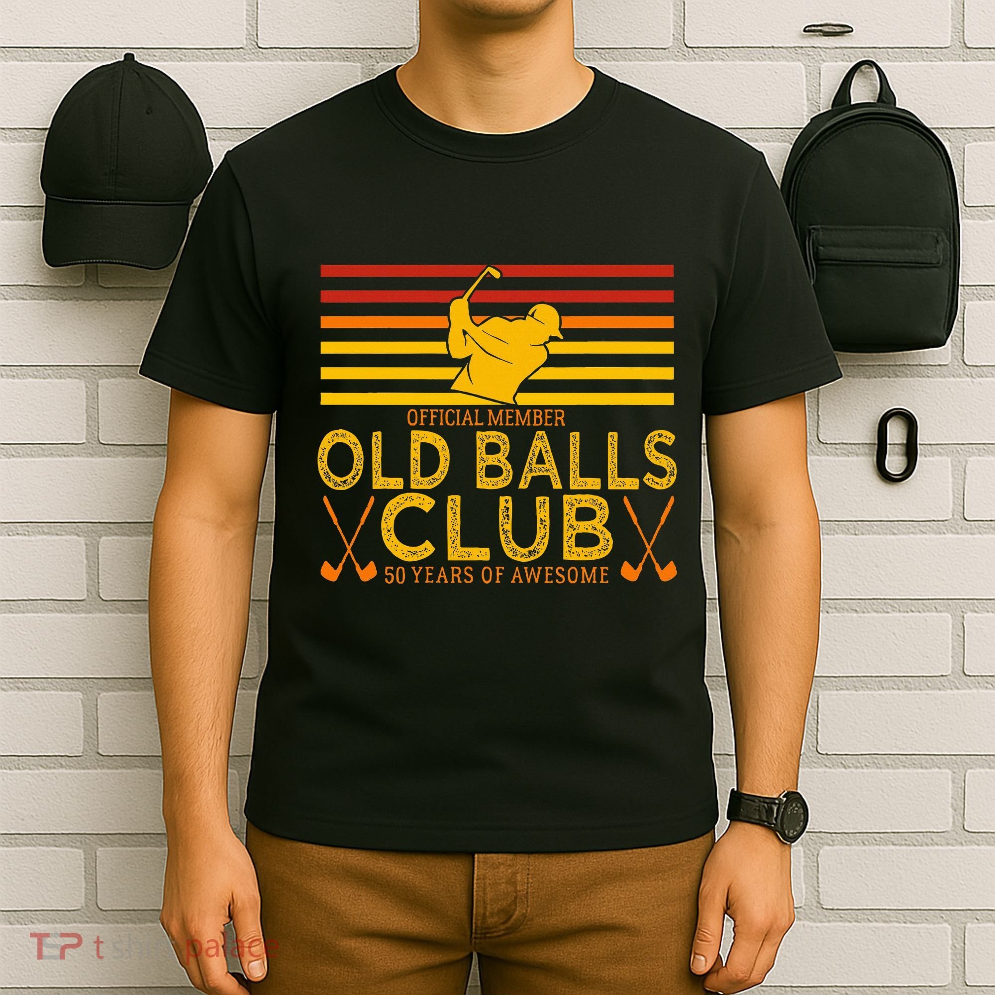 50th Birthday Funny Golf Old Balls Club Member T-Shirt