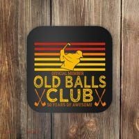 50th Birthday Funny Golf Old Balls Club Member Coaster thumb 0