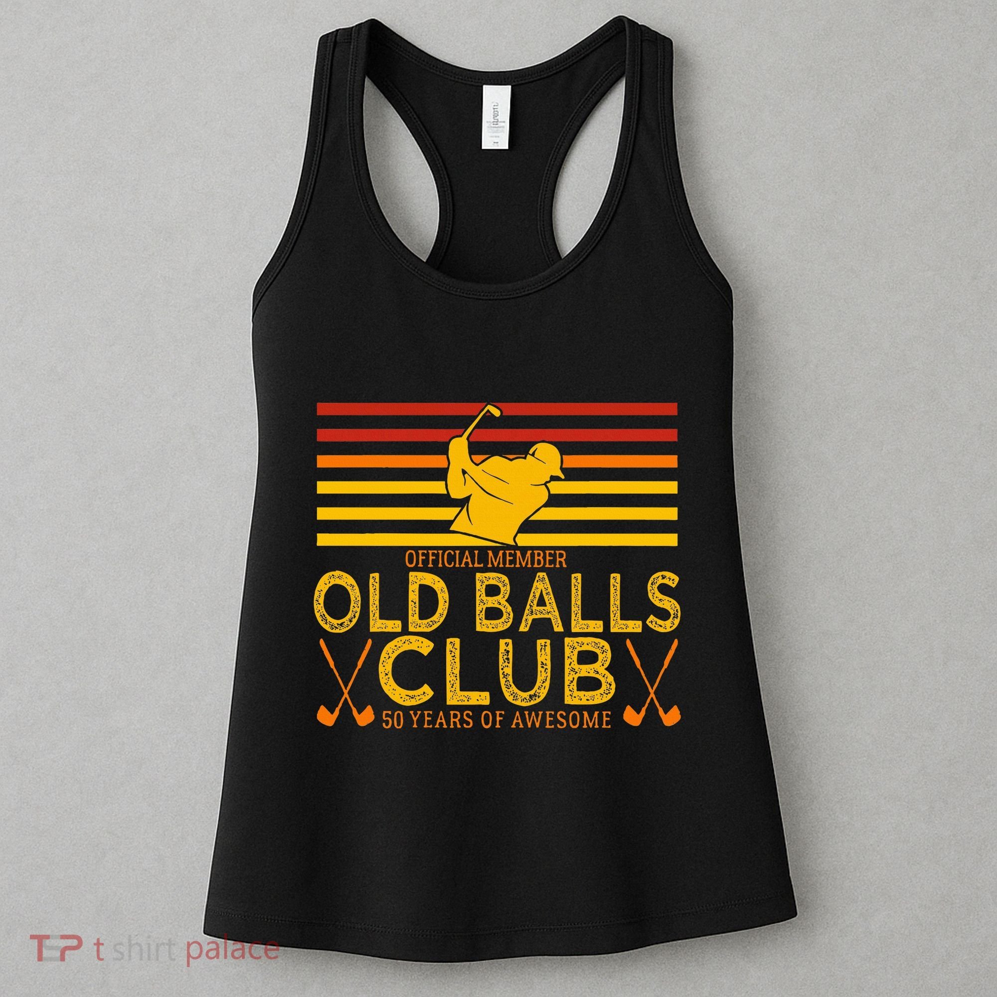 50th Birthday Funny Golf Old Balls Club Member Women's Tank Top