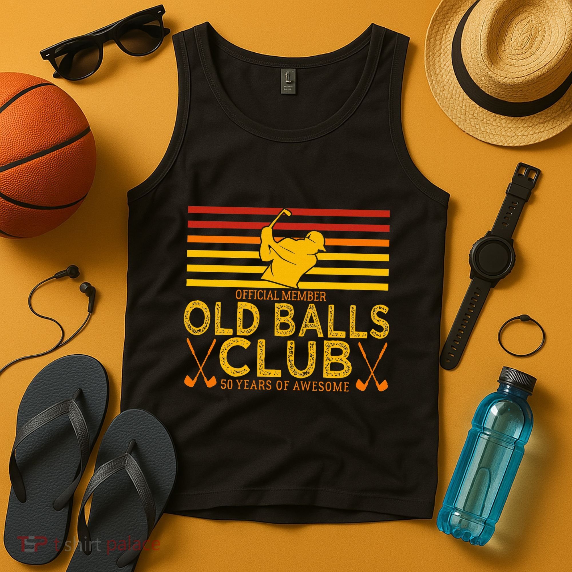 50th Birthday Funny Golf Old Balls Club Member Tank Top