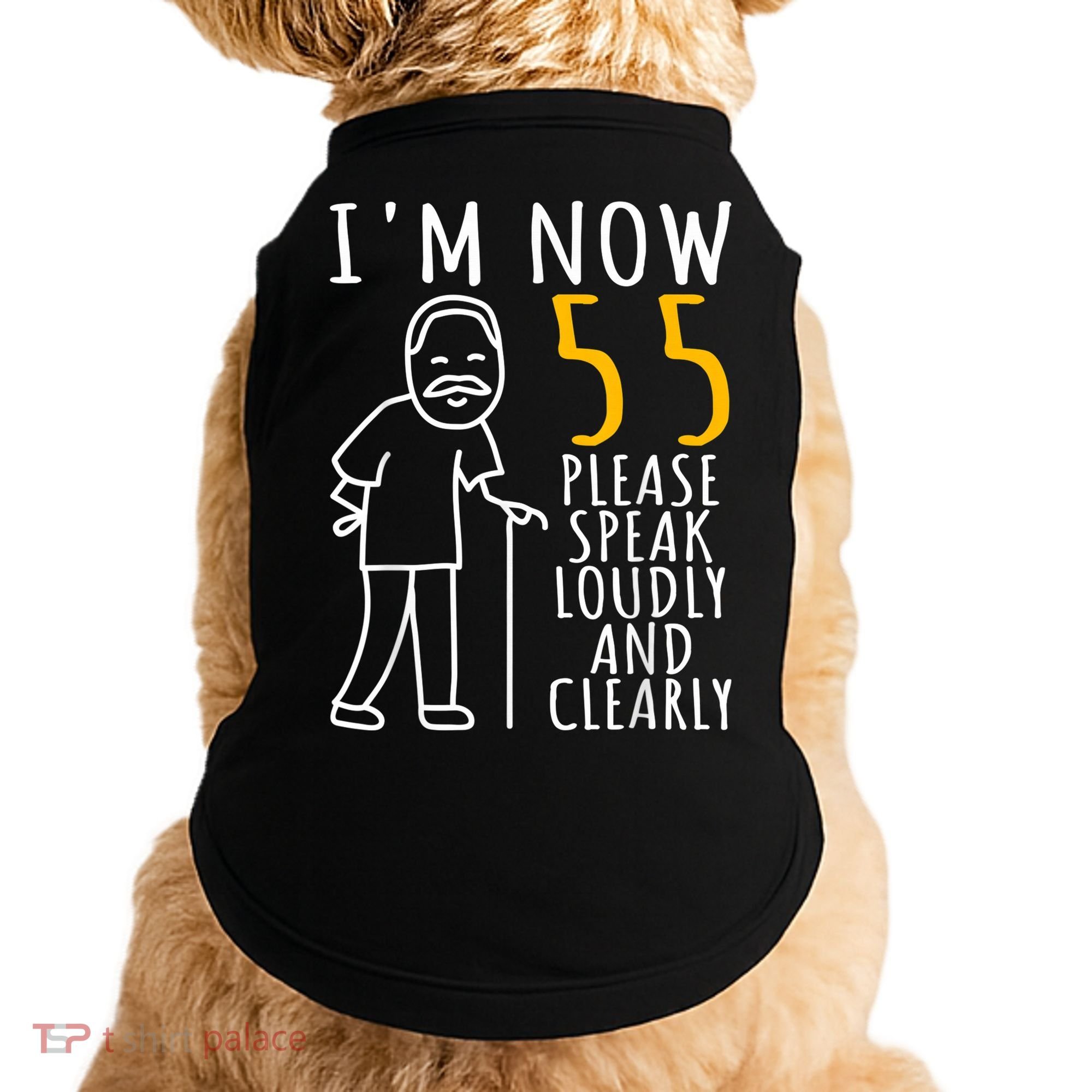  55th Birthday For Him | I'm Now 55 Years Old | Cool BDay Doggie Tank