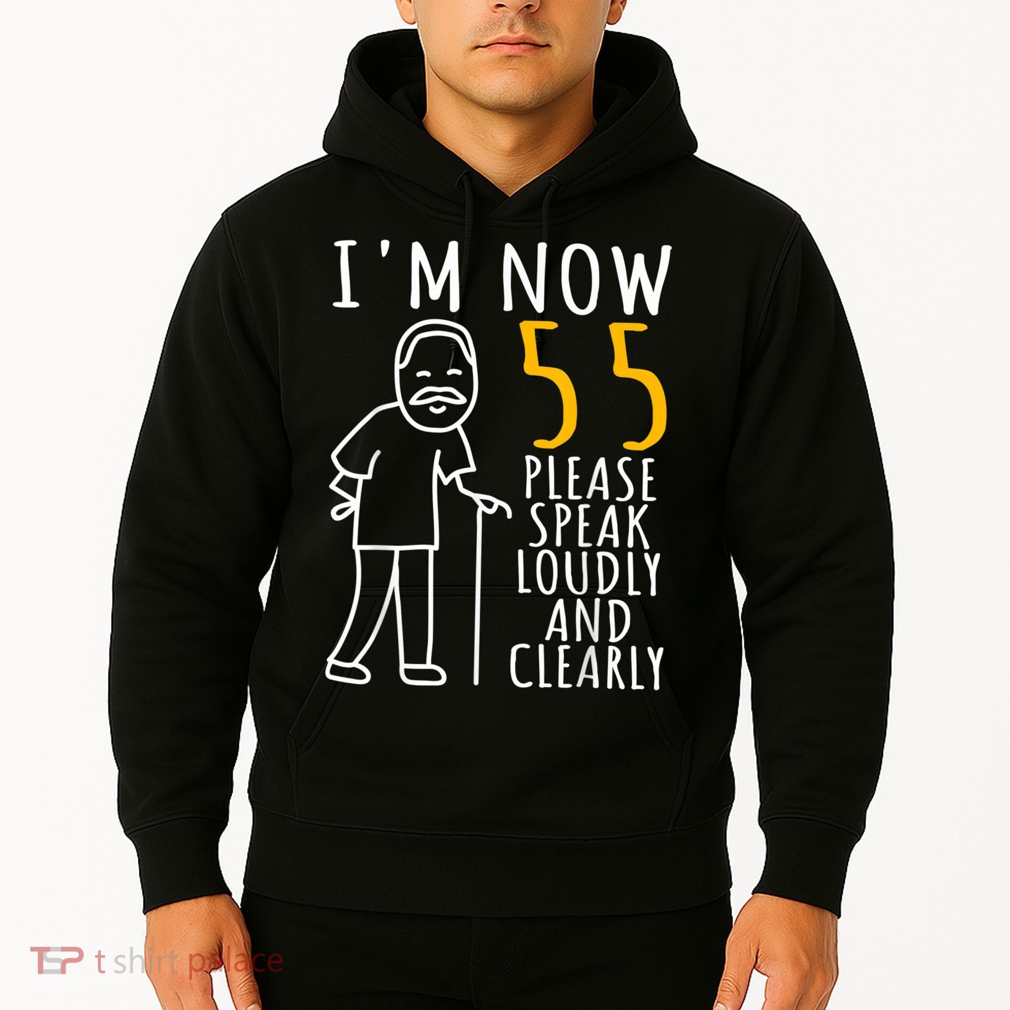  55th Birthday For Him | I'm Now 55 Years Old | Cool BDay Hoodie