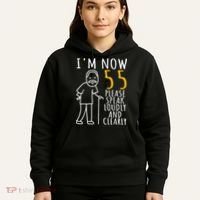  55th Birthday For Him | I'm Now 55 Years Old | Cool BDay Hoodie thumb 5