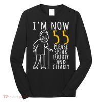  55th Birthday For Him | I'm Now 55 Years Old | Cool BDay Long Sleeve Shirt thumb 0