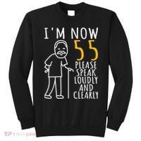  55th Birthday For Him | I'm Now 55 Years Old | Cool BDay Sweatshirt thumb 0