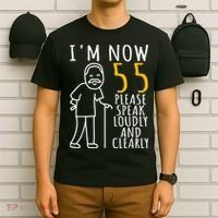  55th Birthday For Him | I'm Now 55 Years Old | Cool BDay T-Shirt thumb 6