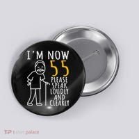  55th Birthday For Him | I'm Now 55 Years Old | Cool BDay Button thumb 0