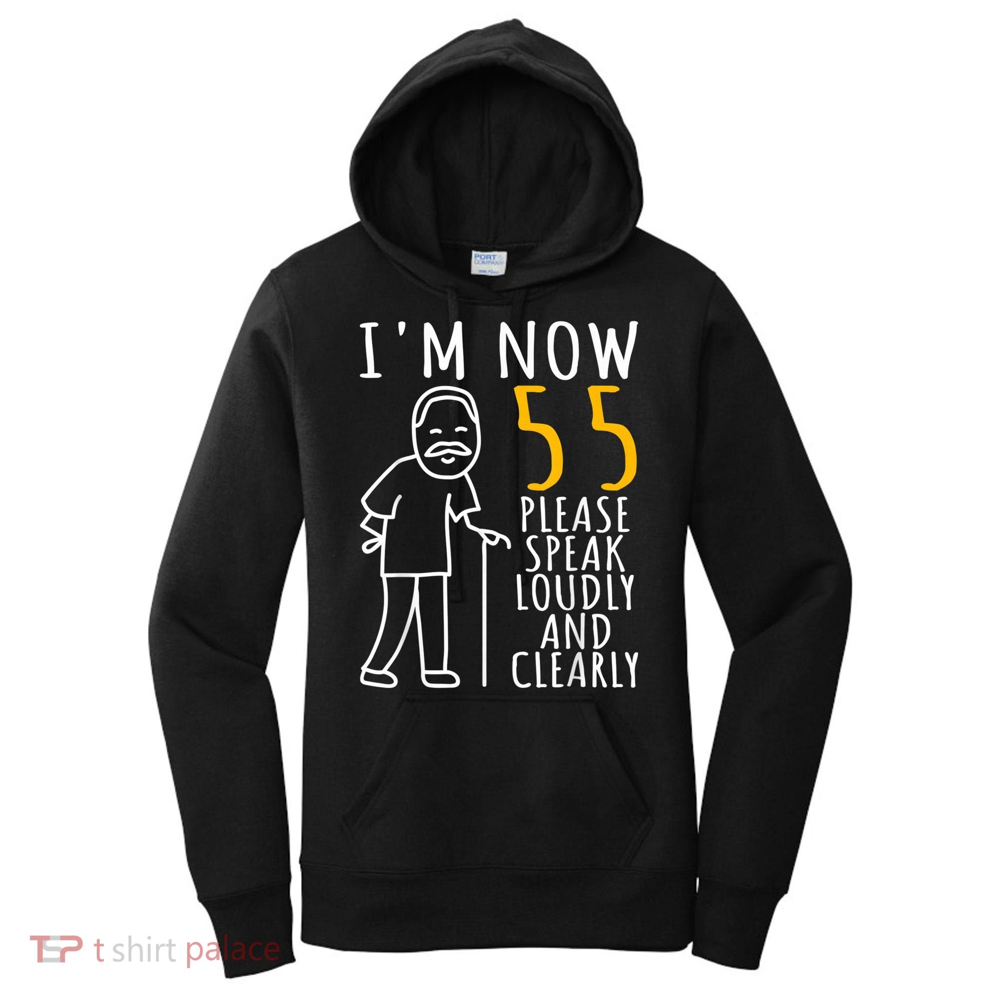  55th Birthday For Him | I'm Now 55 Years Old | Cool BDay Women's Hoodie