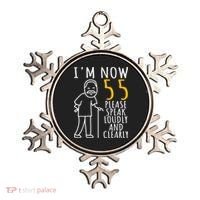  55th Birthday For Him | I'm Now 55 Years Old | Cool BDay Ornament thumb 0