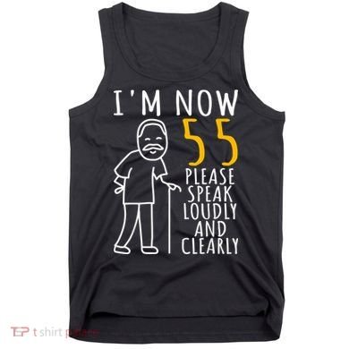  55th Birthday For Him | I'm Now 55 Years Old | Cool BDay Tank Top