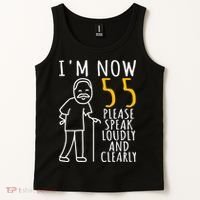  55th Birthday For Him | I'm Now 55 Years Old | Cool BDay Tank Top thumb 2