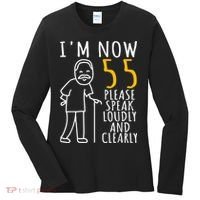  55th Birthday For Him | I'm Now 55 Years Old | Cool BDay Women's Long Sleeve Shirt thumb 0