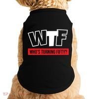 50th Birthday Funny Wtf Whos Turning Fifty Gift Doggie Tank thumb 0