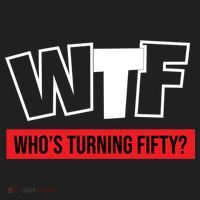 50th Birthday Funny Wtf Whos Turning Fifty Gift Beanie thumb 2