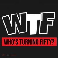 50th Birthday Funny Wtf Whos Turning Fifty Gift Women's Hoodie thumb 2