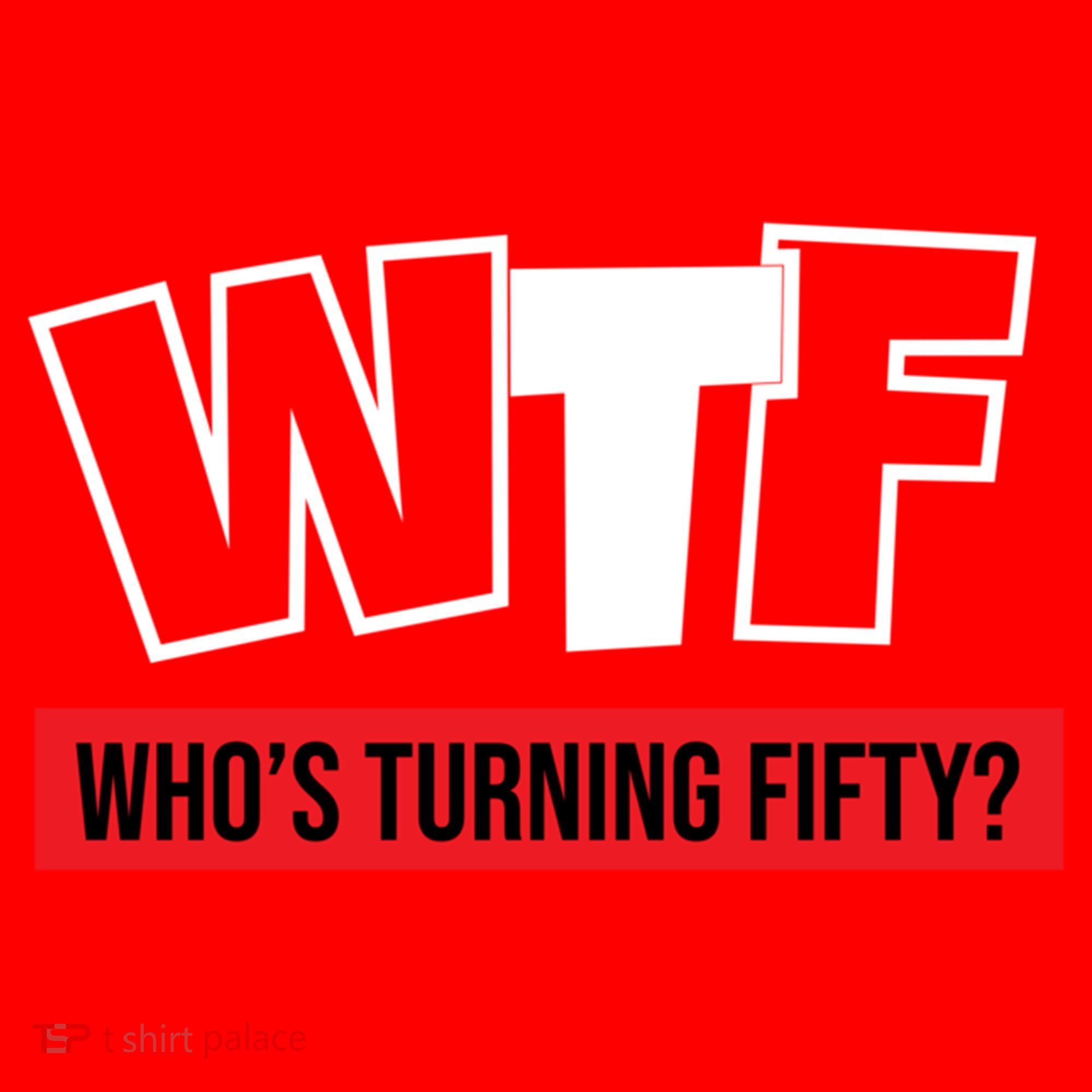 50th Birthday Funny Wtf Whos Turning Fifty Gift Santa Hat