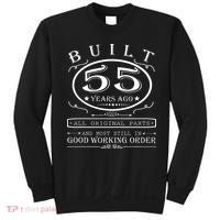 55th Birthday Graphic Built 55 Years Ago Original Parts Sweatshirt thumb 0