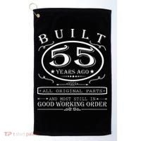 55th Birthday Graphic Built 55 Years Ago Original Parts Golf Towel thumb 0