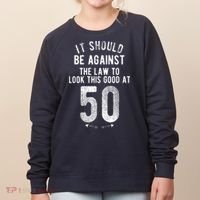 50th Birthday Gag Gift Idea 50 Year Old Joke Women's Sweatshirt thumb 0